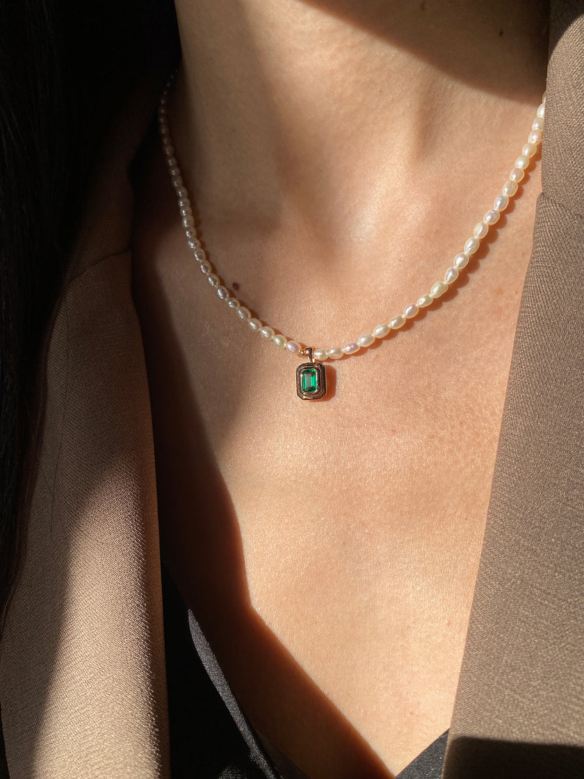 Omega Pearl Necklace