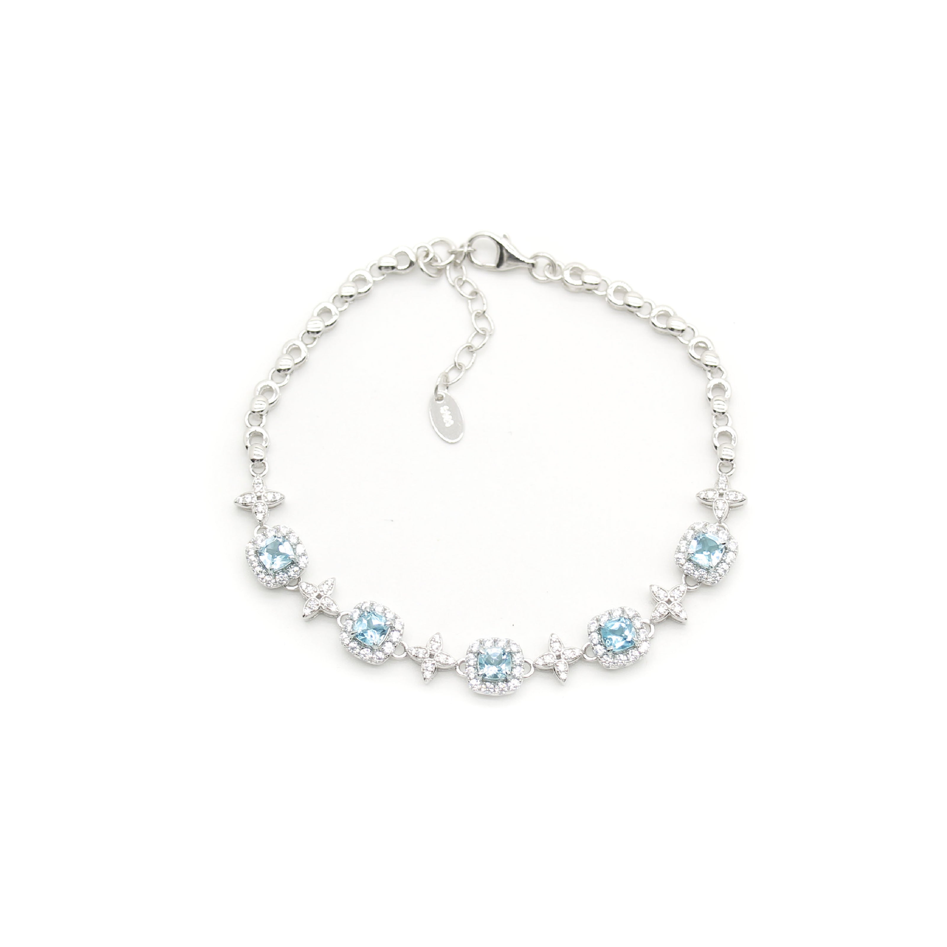 Azure  Blue Topaz Bracelets