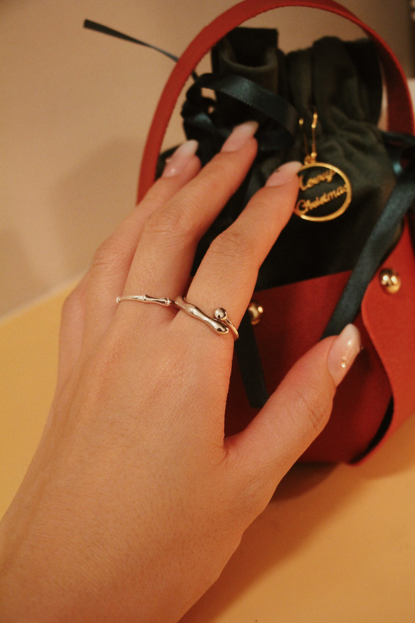 Heavy Wave Ring Rose Gold