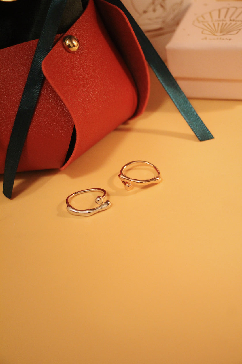 Heavy Wave Ring Rose Gold