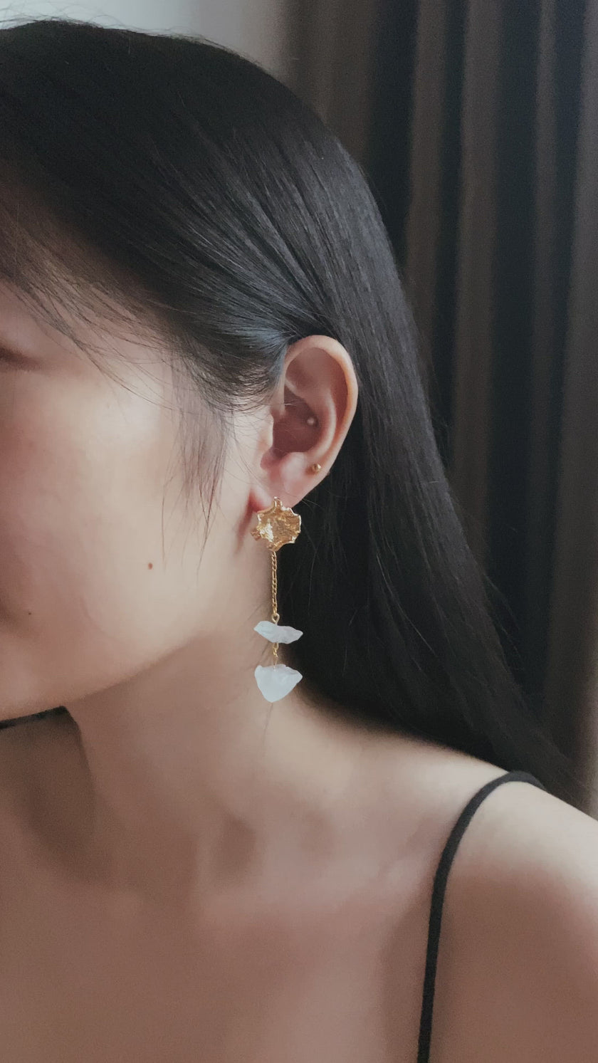 Floral Ice Cubes Earrings