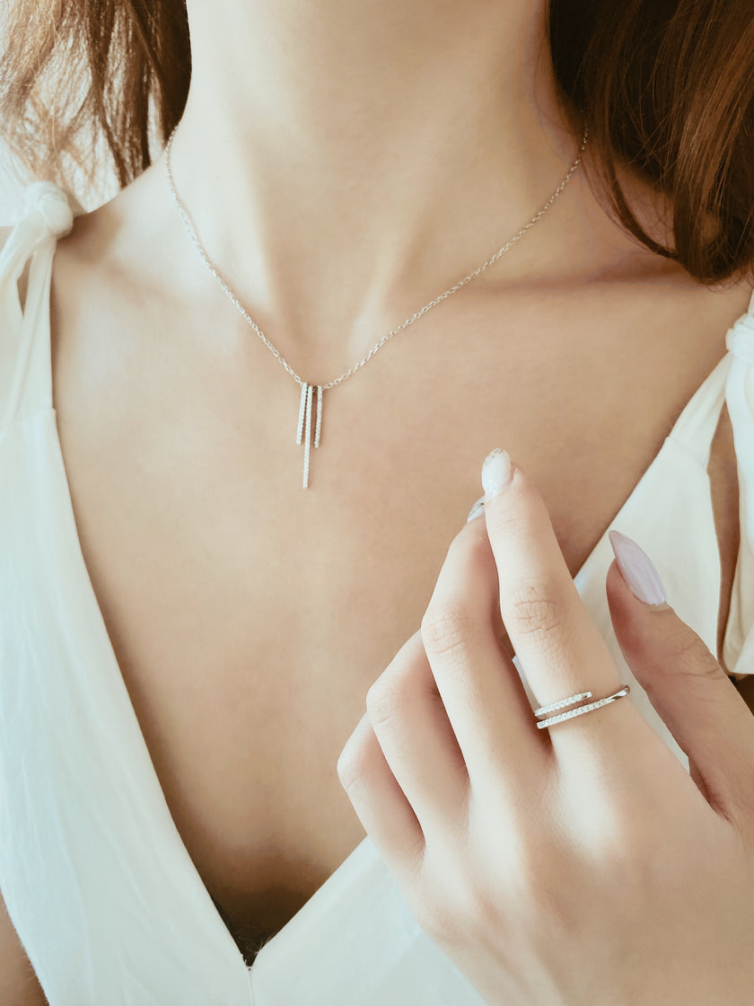 Lines of Sparkle Ring