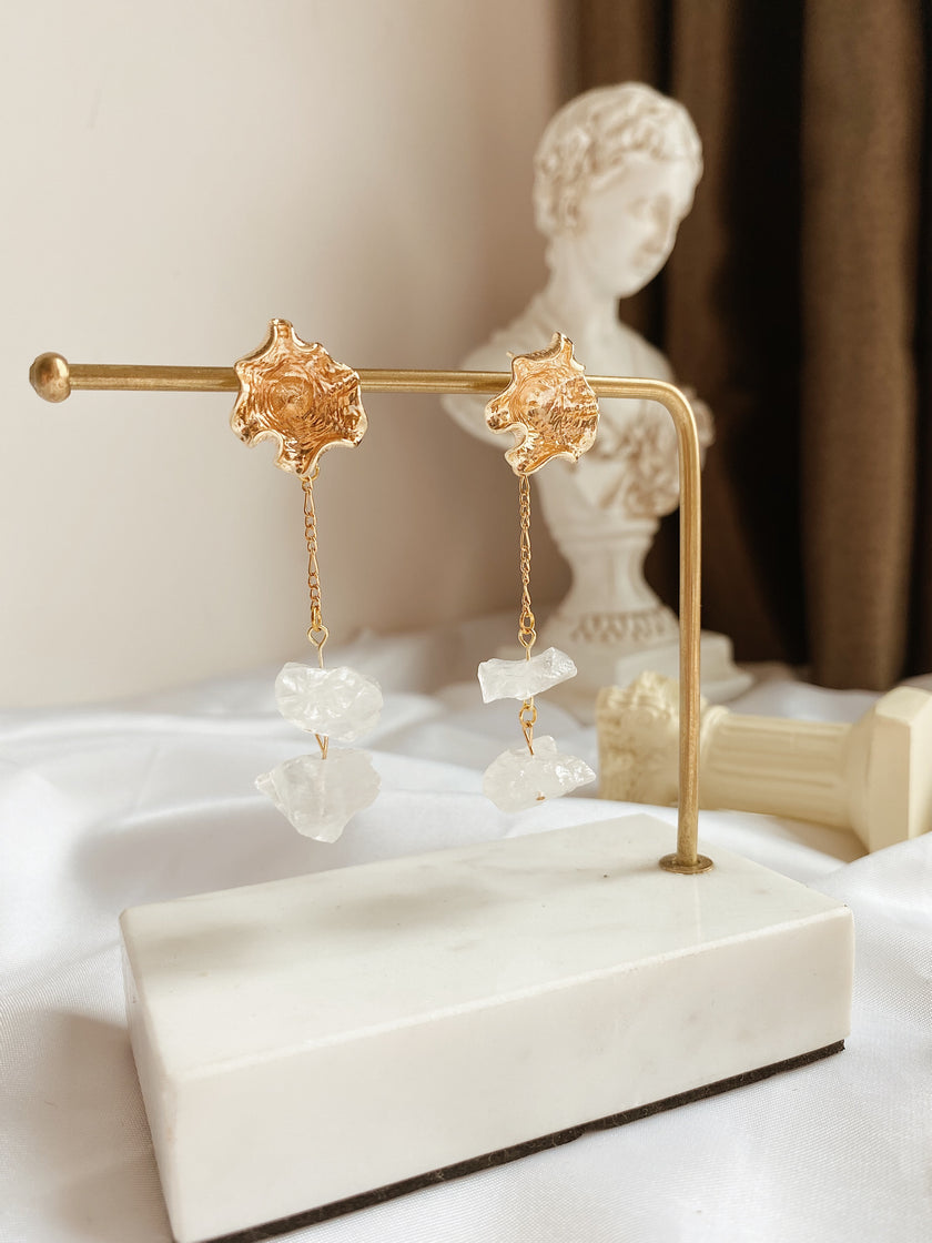 Floral Ice Cubes Earrings