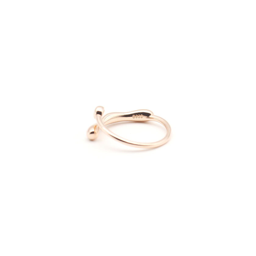 Heavy Wave Ring Rose Gold